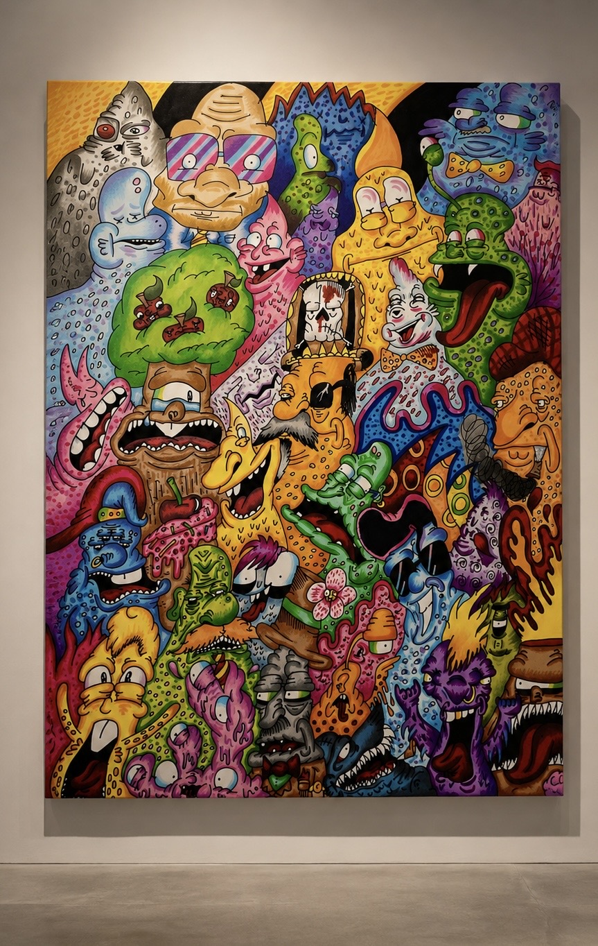 Charlie Cully's work at the 2024 Next Generation Exhibition, Newcastle Town Hall.